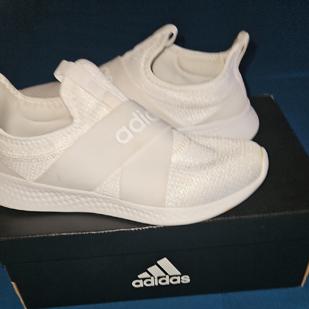 Adidas White Slip-On Women's Sneakers